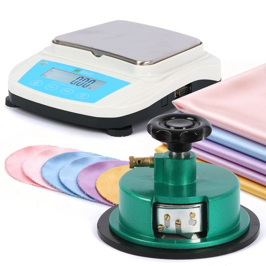 U.S. Solid 1200 g / 0.01 g Electronic Fabric GSM Scale with a 0-3mm Disc Sampler