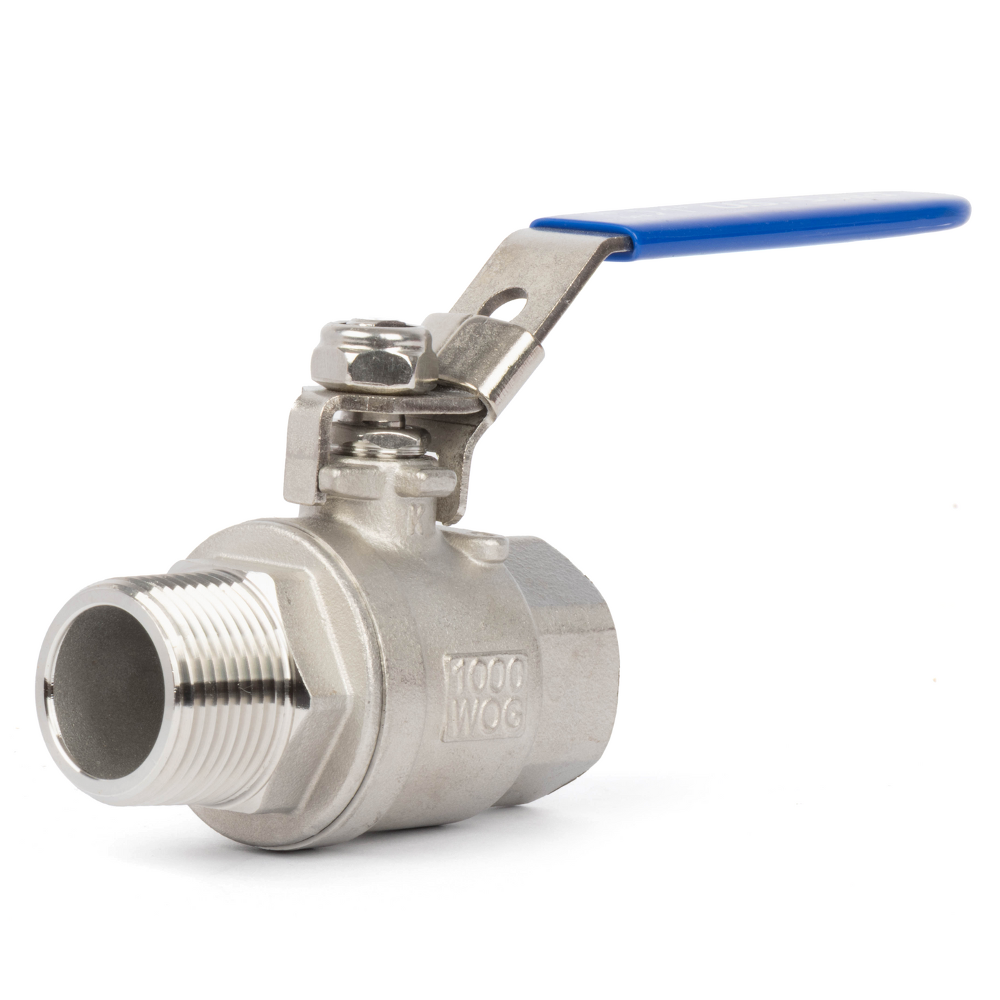 1" Ball Valve – Male x Female 316 Stainless Steel Heavy Duty, 1000WOG, Full Port with Anti-Misoperation Lock