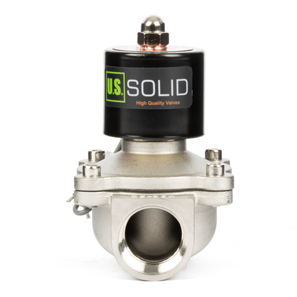 1" Stainless Steel Solenoid Valve - 24V DC Normally Closed, Viton Seal