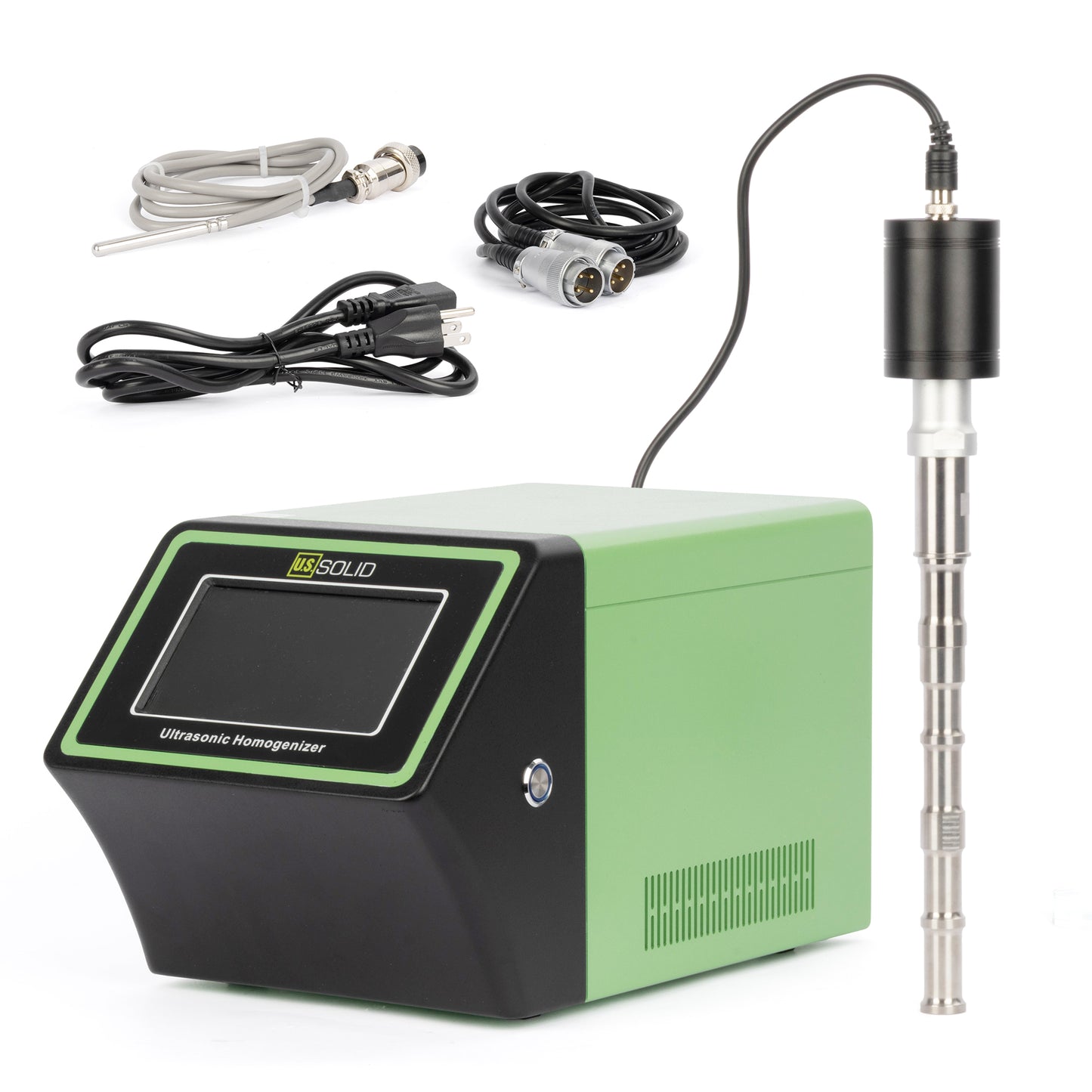 Homogenizator ultradźwiękowy o mocy 1500 W, laboratoryjny ekstraktor wibracyjny z sondą 275 mm × 25 mm, przetwarzanie bezpośrednie do 7 l, kompatybilny z systemami mieszania reaktorów o pojemności 10–20 l