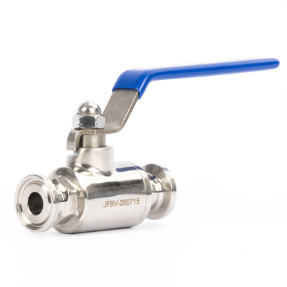 1/2" Tri Clamp Ball Valve 304 Stainless Steel (1/2" Tube OD) with 2 Silicone Gaskets