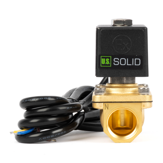 Explosion-Proof Solenoid Valve 3/4" Brass Normally Closed 24VDC