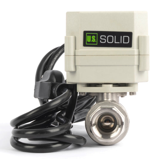 1/2" 2-weg timer gemotoriseerde kogelkraan - 304 roestvrijstalen automatische aftapkraan met timerregeling van 00:00–99:59:59, IP67, AC/DC 9–24V