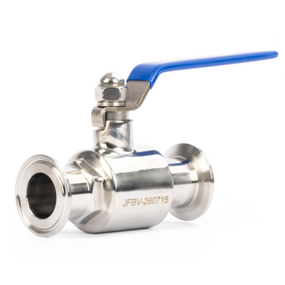 1-1/2" Tri Clamp Ball Valve 304 Stainless Steel (1-1/4" Tube OD) with 2 Silicone Gaskets