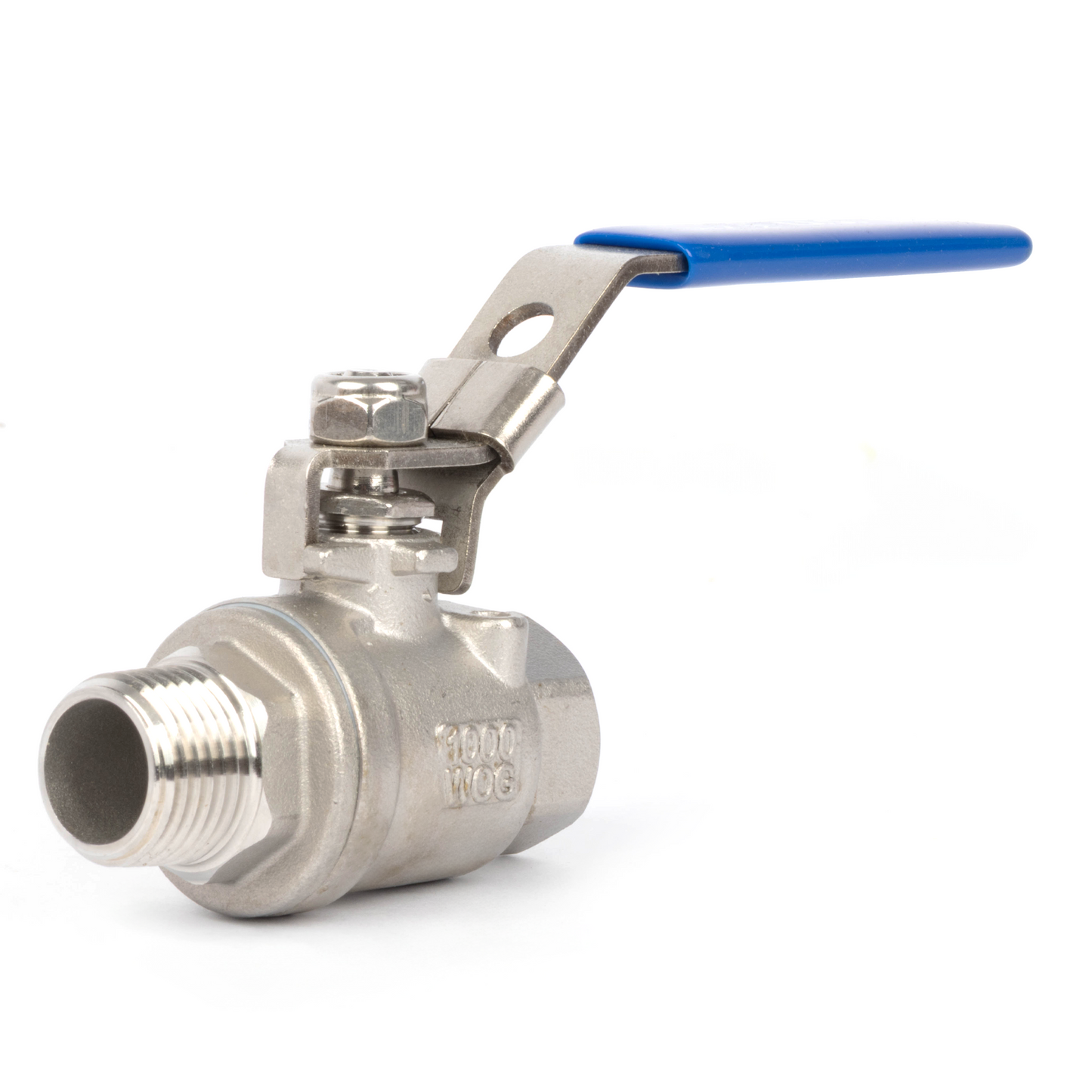 1/2" Ball Valve – Male x Female 304 Stainless Steel Heavy Duty, 1000WOG, Full Port with Anti-Misoperation Lock