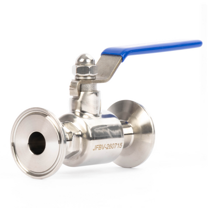 1-1/2" Tri Clamp Ball Valve 304 Stainless Steel (3/4" Tube OD) with 2 Silicone Gaskets