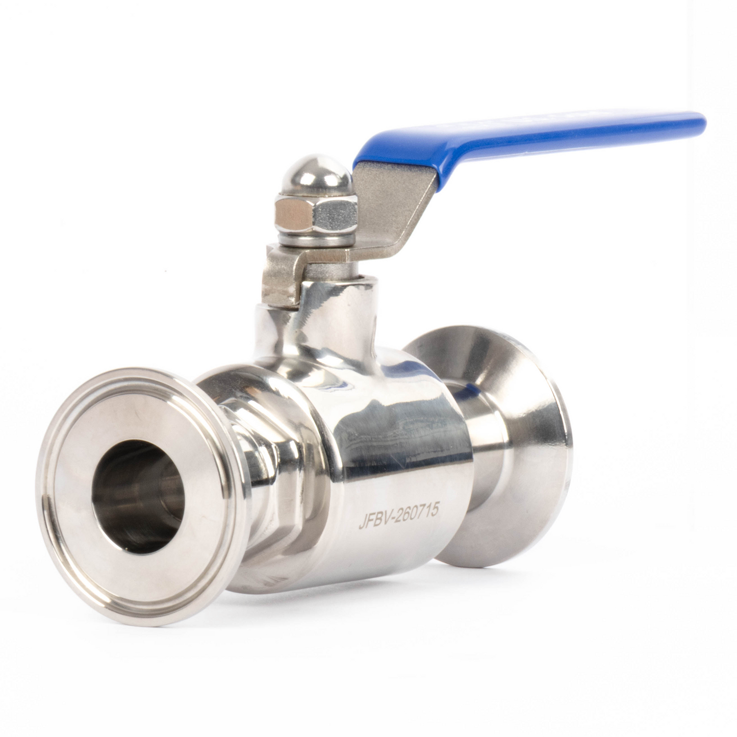 1-1/2" Tri Clamp Ball Valve 304 Stainless Steel (1" Tube OD) with 2 Silicone Gaskets