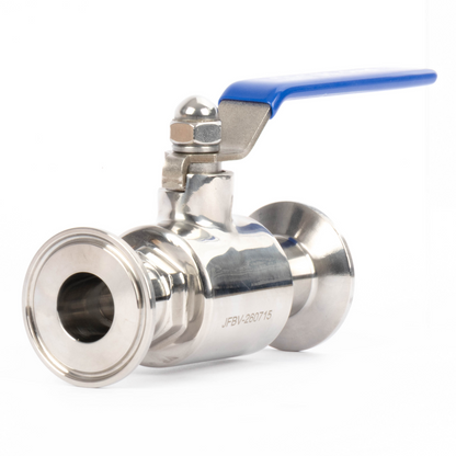 1-1/2" Tri Clamp Ball Valve 304 Stainless Steel (1" Tube OD) with 2 Silicone Gaskets