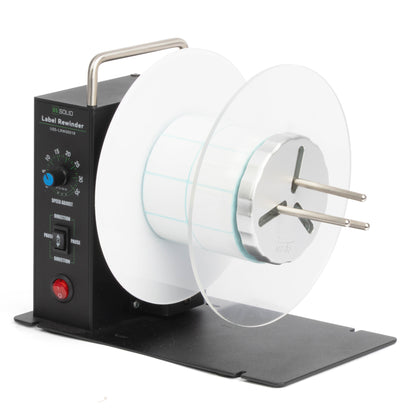 Automatic Label Rewinder Machine w/ Adjustable Core Holder 1" - 3", 5.5" Wide