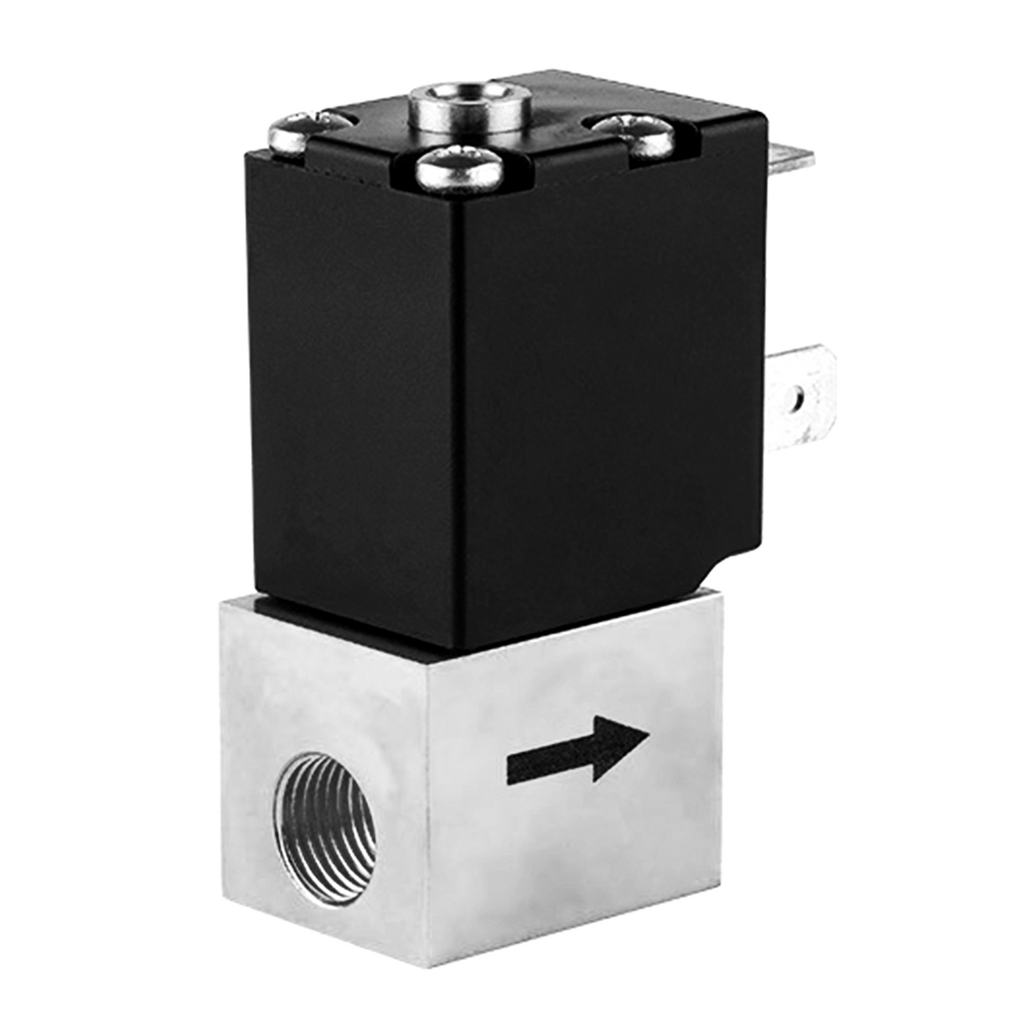 Direct Acting Proportional Solenoid Valve - 1/8" Brass, 24V DC, Normally Closed, VITON Seal