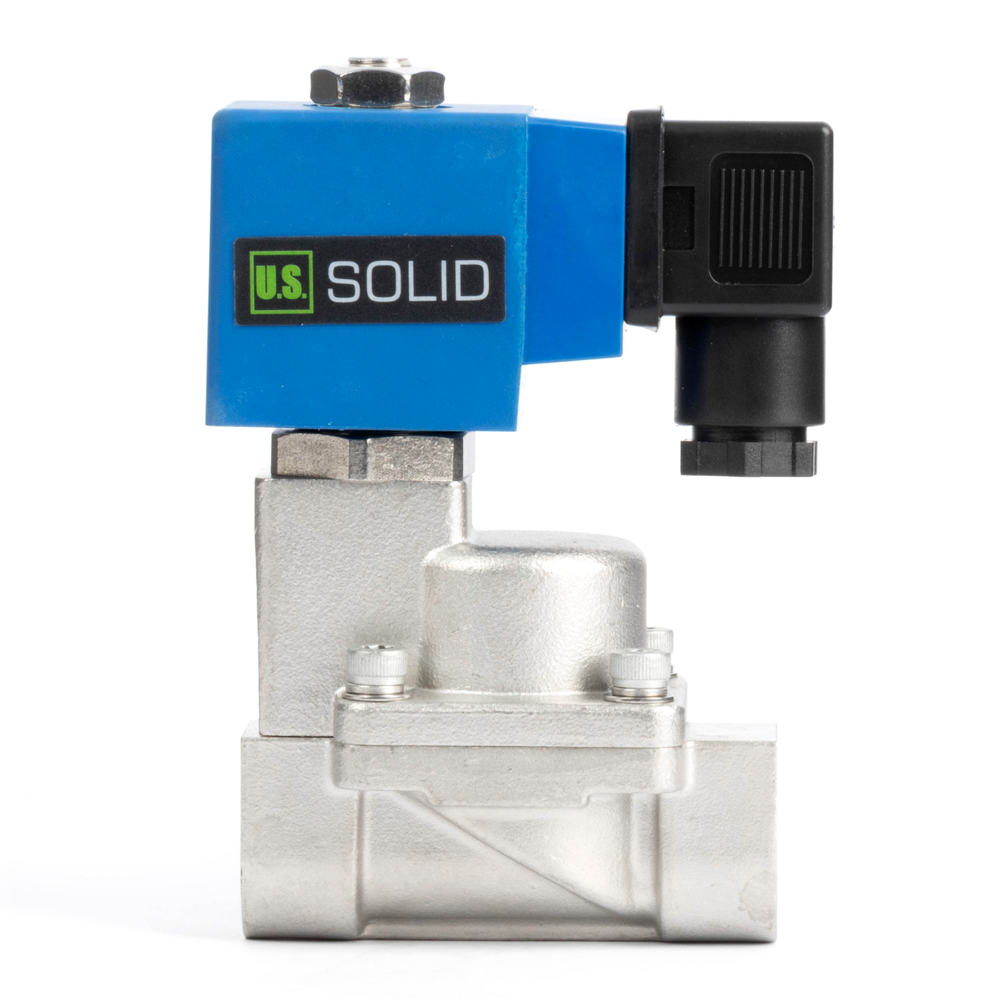 1/2" High Pressure Solenoid Valve - 0-50 bar Stainless Steel, 12V DC High-Pressure High-Temperature Solenoid Valve, 248°F, Viton Seal, Normally Closed