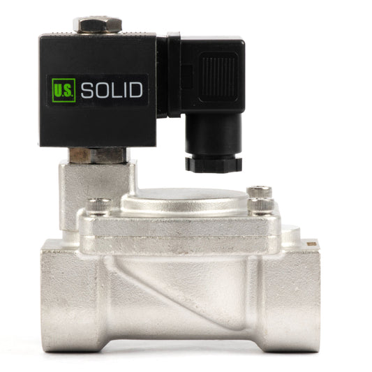 1" roestvrijstalen magneetventiel - 24V AC, normaal gesloten, 4,4-232 PSI, VITON-afdichting