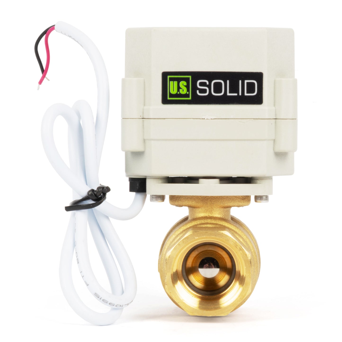 3/4" Motorized Ball Valve with Timer, Auto-Return Fail Safe & Power-Off Memory, 2-Way Brass Electric Actuator, IP67, AC/DC 9-24V
