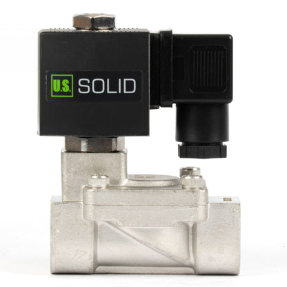 1/2" Stainless Steel  Solenoid Valve - 24V AC, Normally Closed, 4.4-232 PSI, VITON Seal