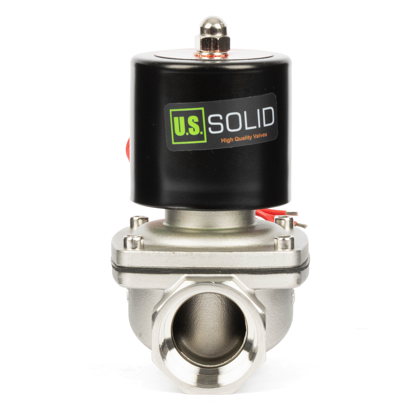 1-1/4" Stainless Steel Solenoid Valve - 24V DC Normally Closed, Viton Seal