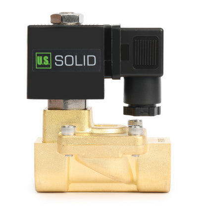 3/8" Brass  Solenoid Valve - 24V AC, Normally Closed, 4.4-232 PSI, VITON Seal