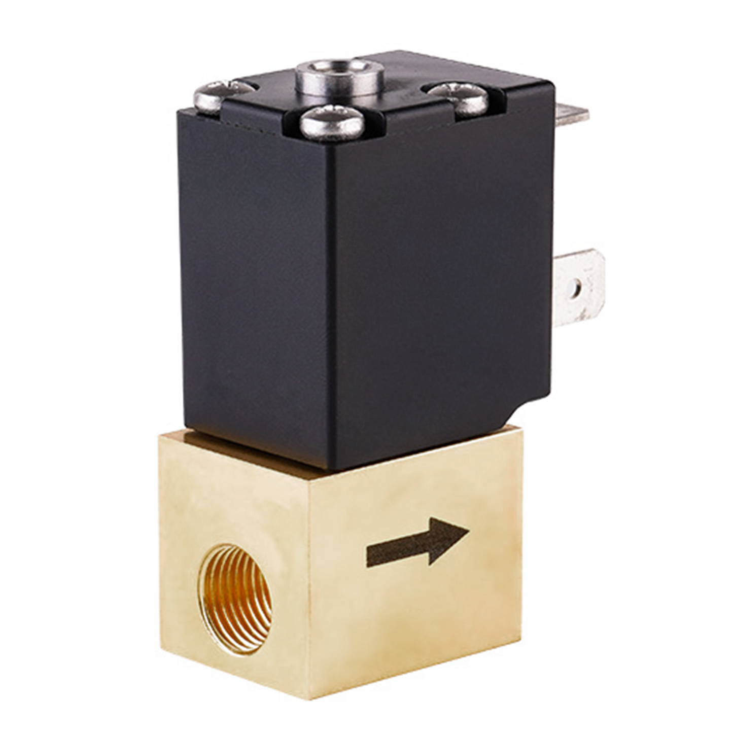 Direct Acting Proportional Solenoid Valve - 1/8" Brass, 24V DC, Normally Closed, VITON Seal