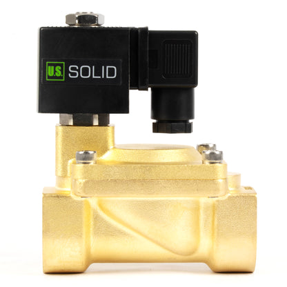 1-calowy zawór elektromagnetyczny mosiężny - 24 V DC, normalnie zamknięty, 4,4-232 PSI, uszczelka VITON