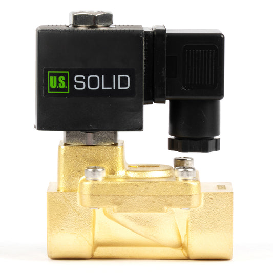 1/2" messing magneetventiel - 24V wisselstroom, normaal gesloten, 4,4-232 PSI, VITON-afdichting