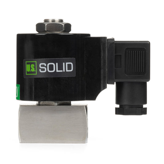 1/4" High Pressure Solenoid Valve - 160 bar Stainless Steel , 12V DC High-Pressure High-Temperature Solenoid Valve, -76-356℉