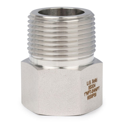 304 Edelstahl 6000 Psi Sechskantbuchse männlich*weiblich (1*3/4 NPT)