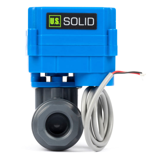 1" Injap Bebola Bermotor UPVC - Injap Bebola Elektrik Plastik AC 85-265V dengan Port Penuh, 2 Pulangan Auto Wayar, Biasanya Tertutup