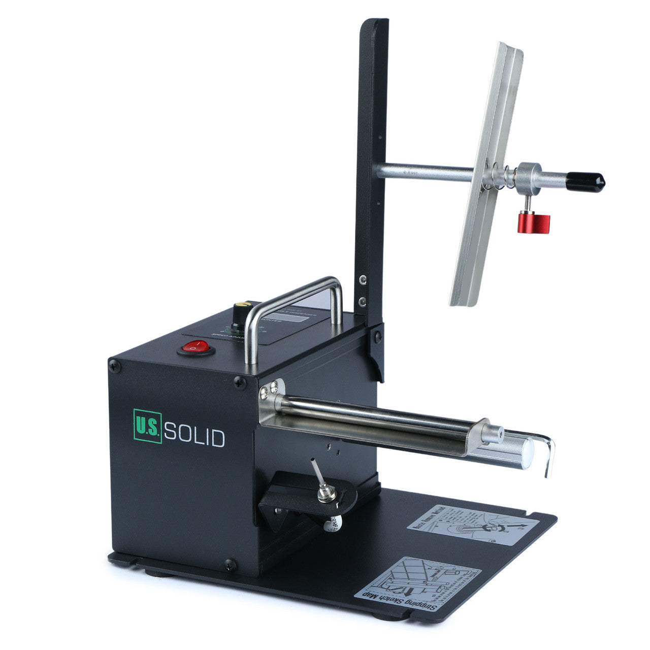 U.S. Solid Automatic Label Dispenser w/ Counter Speed Adjustable for Clear and Opaque Labels