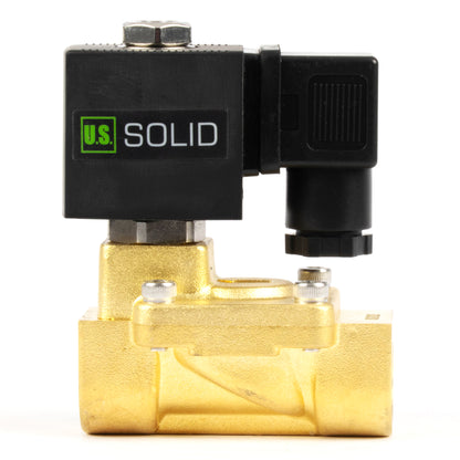 Ηλεκτρομαγνητική βαλβίδα ορείχαλκου 1/2" - 110V / 220V AC, Κανονικά κλειστή, 4,4-232 PSI, Σφραγίδα VITON
