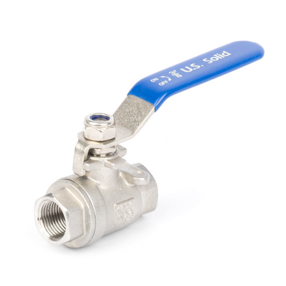3/8" Ball Valve - 304 Stainless Steel Female Ball Valve, Full Port