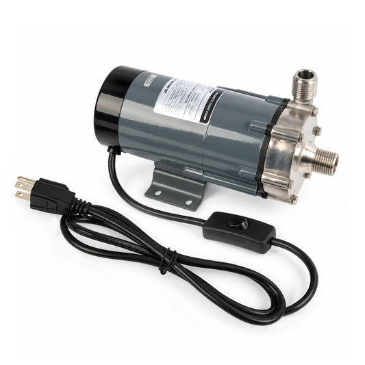 Magnetdriven pump, 304 rostfritt stål, 8,4 GPM, 1/2" NPT, 110V