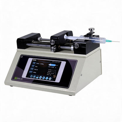 Bomba de jeringa inteligente monocanal, infusión/extracción, pantalla táctil de 5 pulgadas, precisión ≤ ±0,1 %, 0,0007 nL/min～109,1360 mL/min