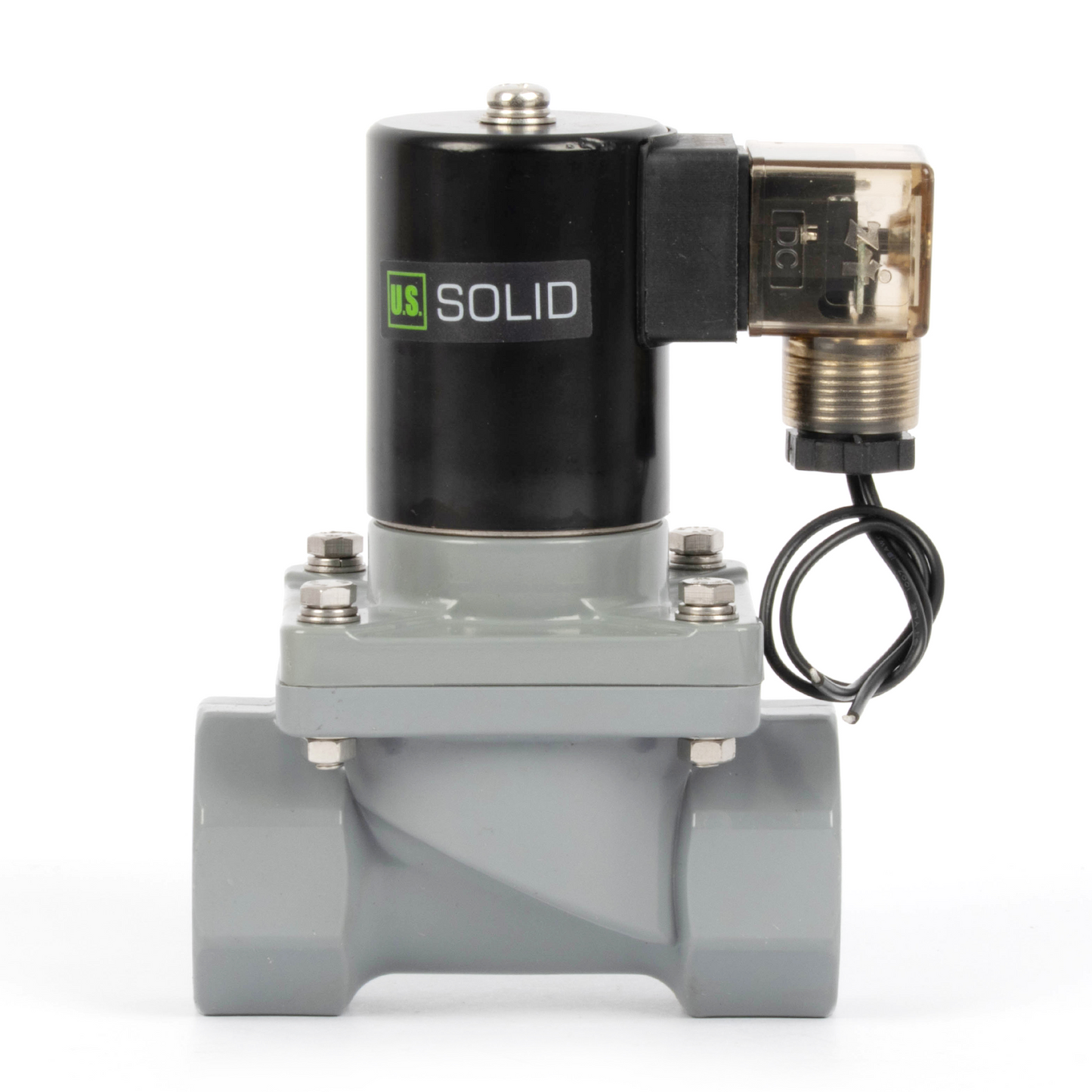 Korozyona Dayanıklı Solenoid Vana - 1" CPVC, 12V DC, Normalde Kapalı, VITON Conta