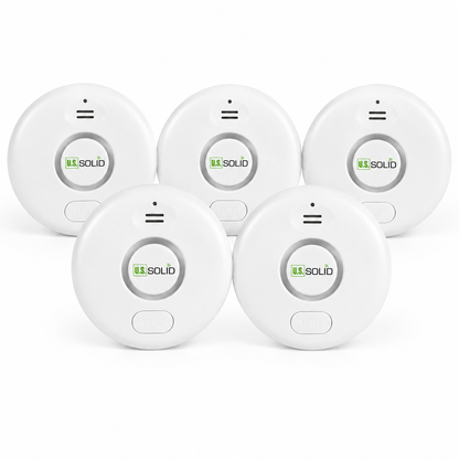 Kit com 5 detectores de vazamento de água Wi-Fi, alarme de inundação com sensor de aplicativo Tuya Smart, alerta sonoro de 120dB, notificação em tempo real.