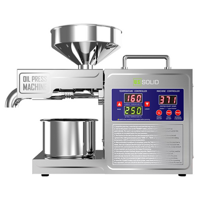 Presse à huile automatique pour extraction d'huile de graines chaudes ou froides, usage domestique