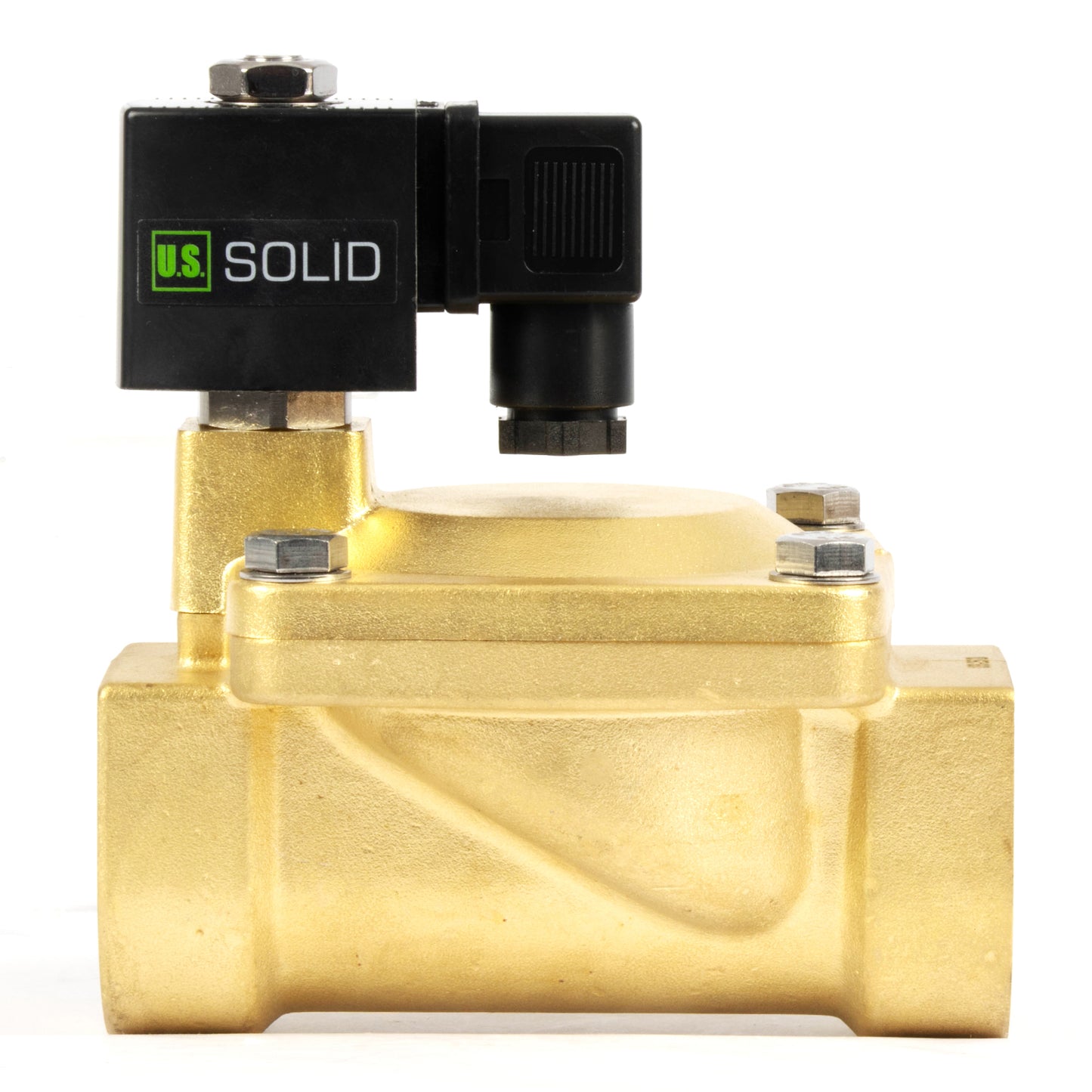 1-1/4" messing magnetventil - 24V DC, normalt lukket, 4,4-232 PSI, VITON pakning