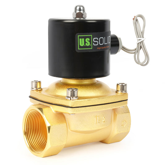 1-1/2" Zinc-Alloy Solenoid Valve - 110V AC, NBR Seal, Normally Closed