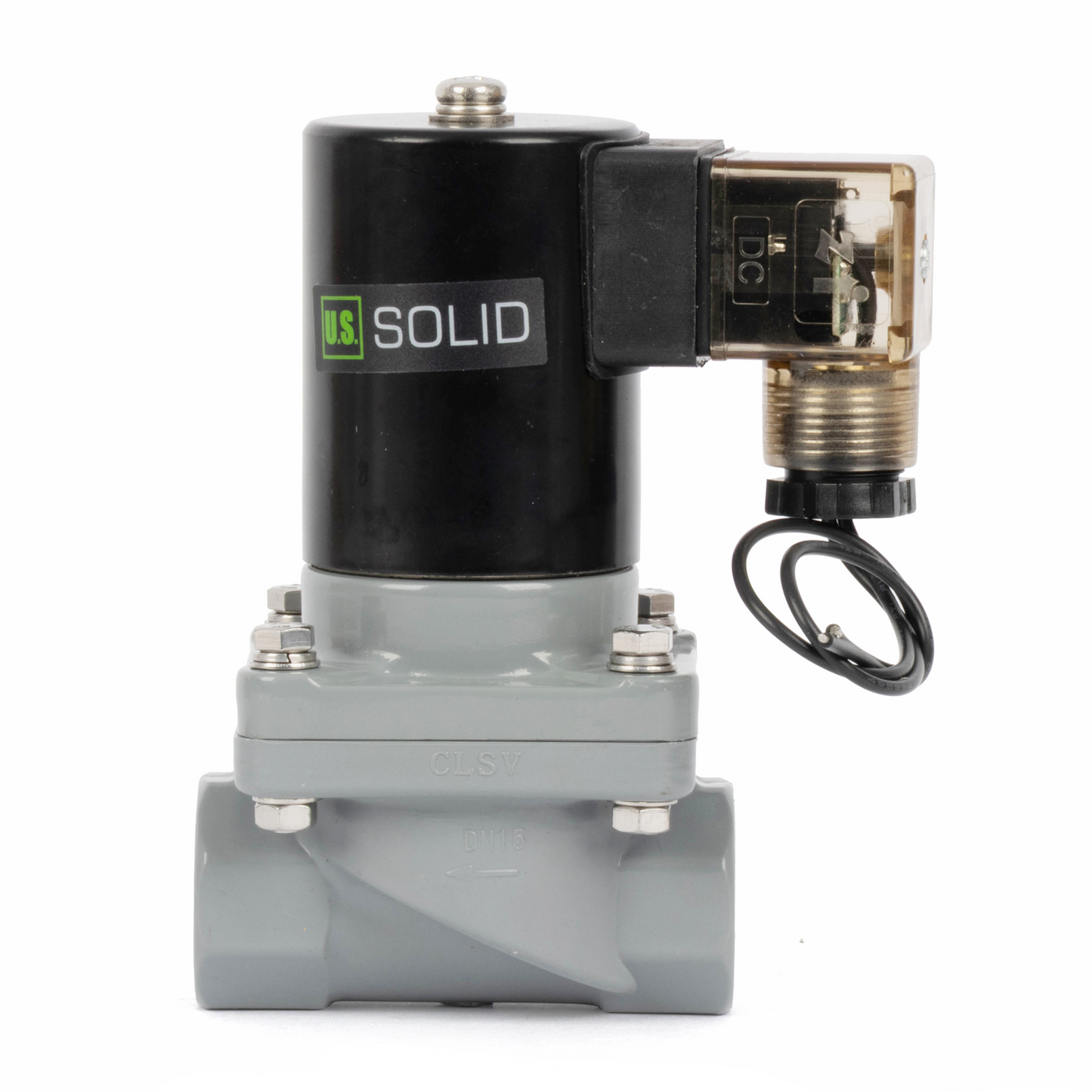 Korozyona Dayanıklı Solenoid Vana - 1/2" CPVC, 12V DC, Normalde Kapalı, VITON Conta