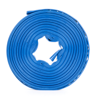 1" x 100 ft Verstärkter PVC-Flachschlauch - 1,2 mm Wandstärke, 4 Schlauchschellen (ohne Anschlüsse)
