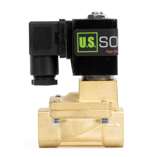 Enhanced Brass Solenoid Valve - 1/2" 12V DC (Up to 232 psi) Electric Water Valve with NBR Seal