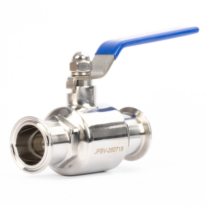 1-1/2" Tri Clamp Ball Valve 304 Stainless Steel (1-1/2" Tube OD) with 2 Silicone Gaskets