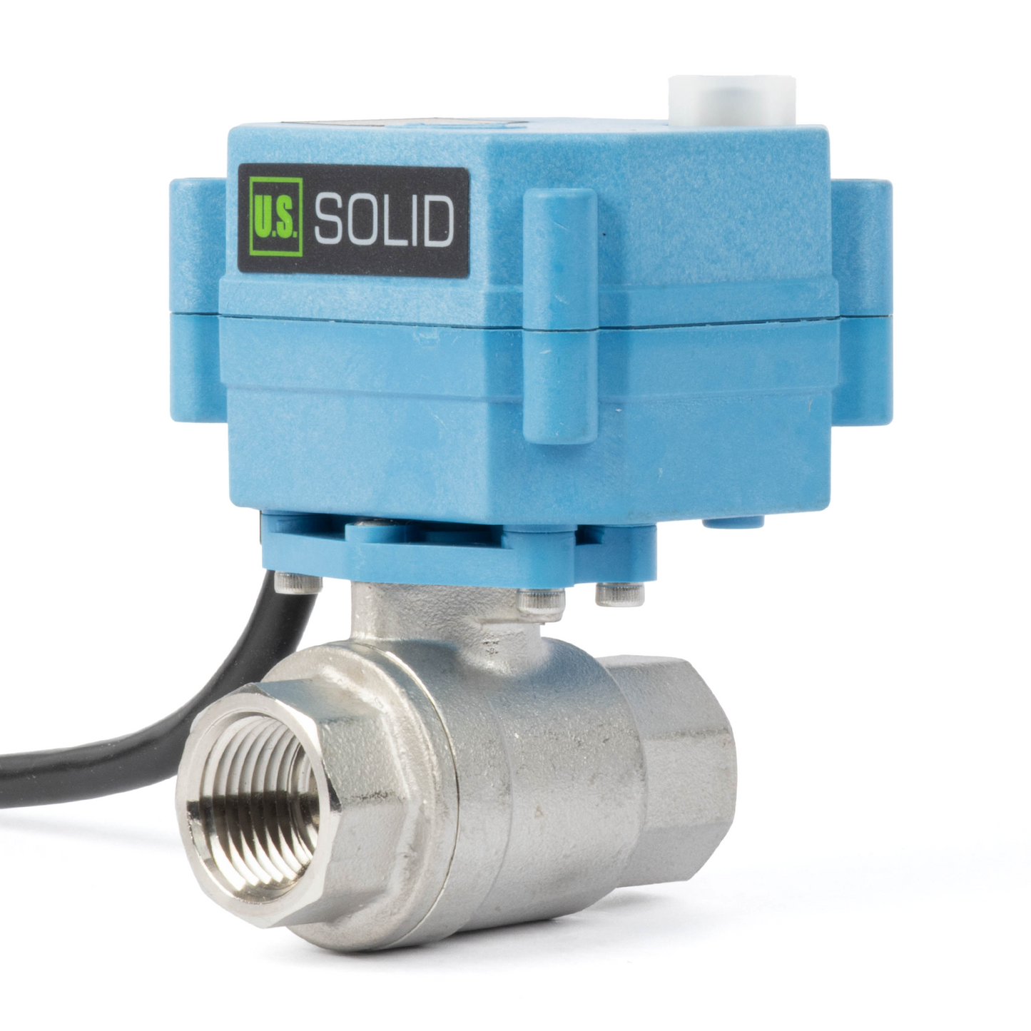 Vanne à boisseau sphérique motorisée en laiton 1/2" - Vanne à boisseau sphérique électrique 110 V CA, retour automatique, normalement fermée