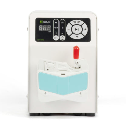 Compact Peristaltic Pump with Timer - Speed-Adjustable Single/Dual/Triple Channel (10-Rroller, 0.0002-48 mL/min)