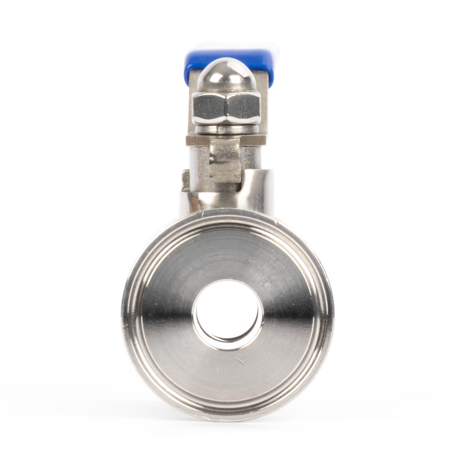 1-1/2" Tri Clamp Ball Valve 304 Stainless Steel (3/4" Tube OD) with 2 Silicone Gaskets