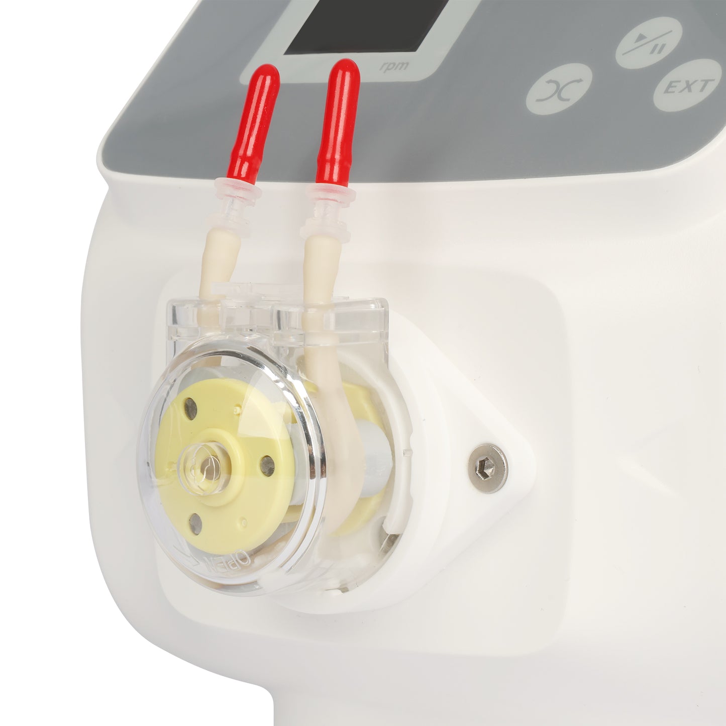 Lab-Use Compact Peristaltic Pump - Speed-Adjustable, Single Channel (0.004–63.96 mL/min)
