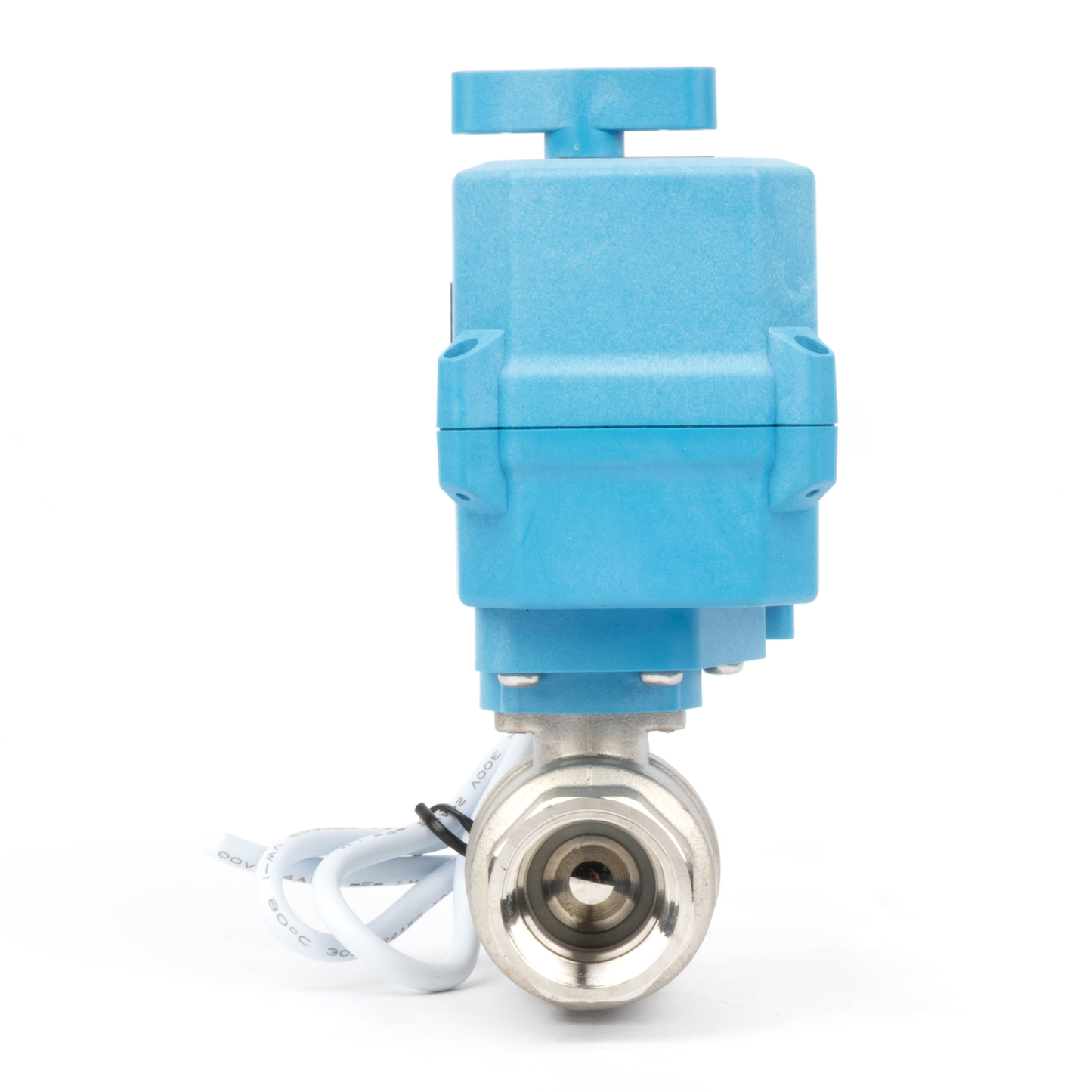 3/4" Quick-Release Motorized Ball Valve - 304 Stainless Steel, DC12~24V/AC24V, 2-Wire Auto-Return with Manual Override, IP67