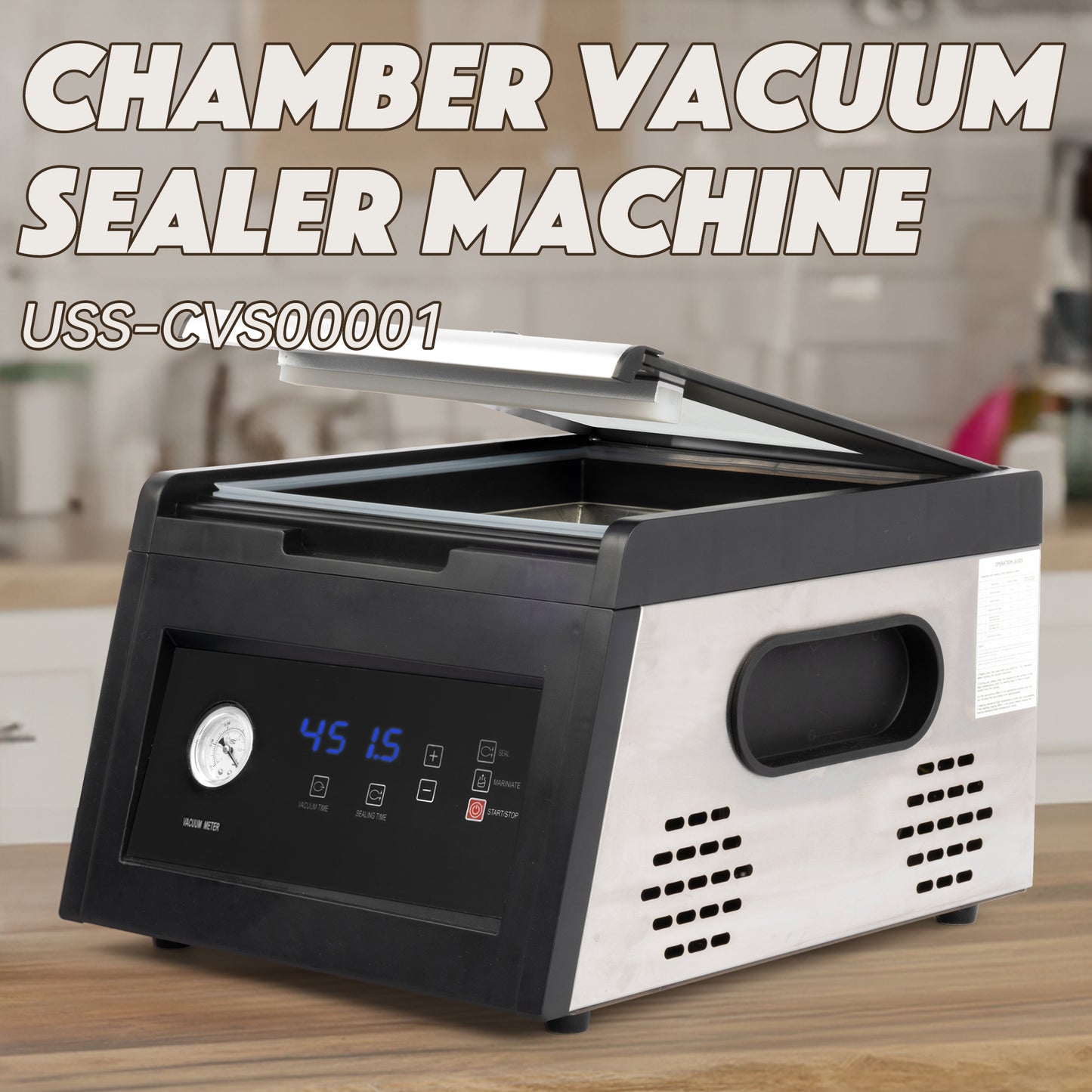 Chamber Vacuum Sealer Machine Ultra Series for Wet Foods, Meat Vacuum Packing Machine by U.S. SOLID