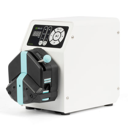 Kompakte Peristaltikpumpe mit Timer - Drehzahleinstellbarer Einkanal für 1,6 mm/2,4 mm Wandstärke (0,0053-1505/0,18-956 ml/min)