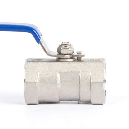 Valvola a sfera da 1/2" - Valvola a sfera femmina in acciaio inossidabile 316, passaggio completo