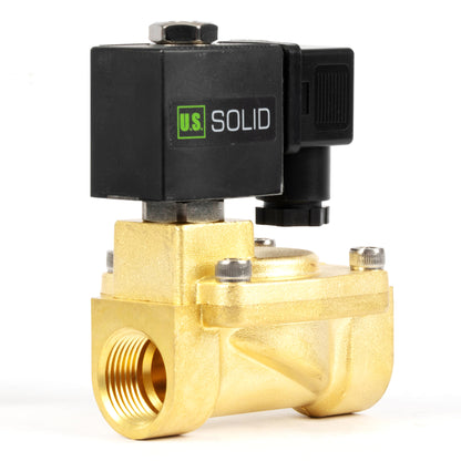 3/4" messing magneetventiel - 24V wisselstroom, normaal gesloten, 4,4-232 PSI, VITON-afdichting