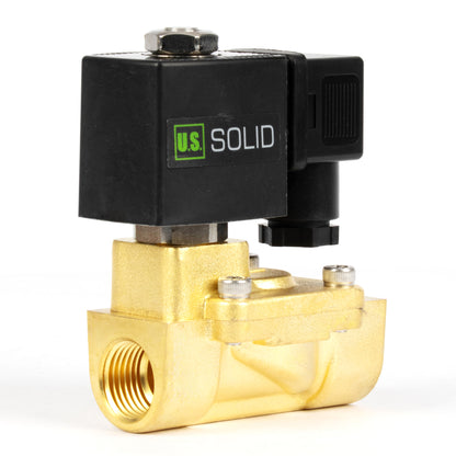 Ηλεκτρομαγνητική βαλβίδα ορείχαλκου 1/2" - 12V DC, Κανονικά κλειστή, 4.4-232 PSI, Σφραγίδα VITON